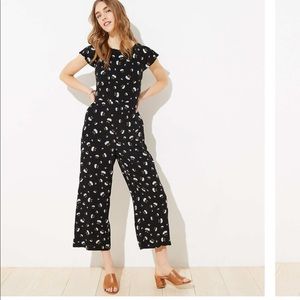 LOFT Lily Tie Back Jumpsuit
